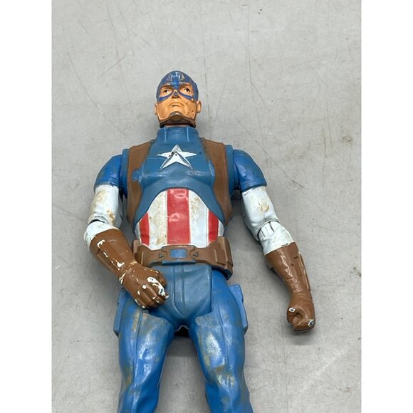 Hasbro marvel universe Captain America Action figure 2015 blue star 6" READ - Picture 2 of 8
